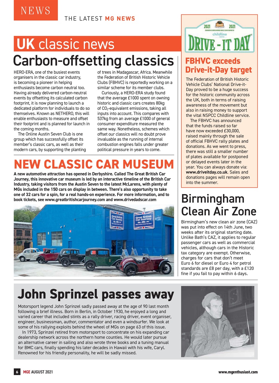 MG Enthusiast Preview Pages