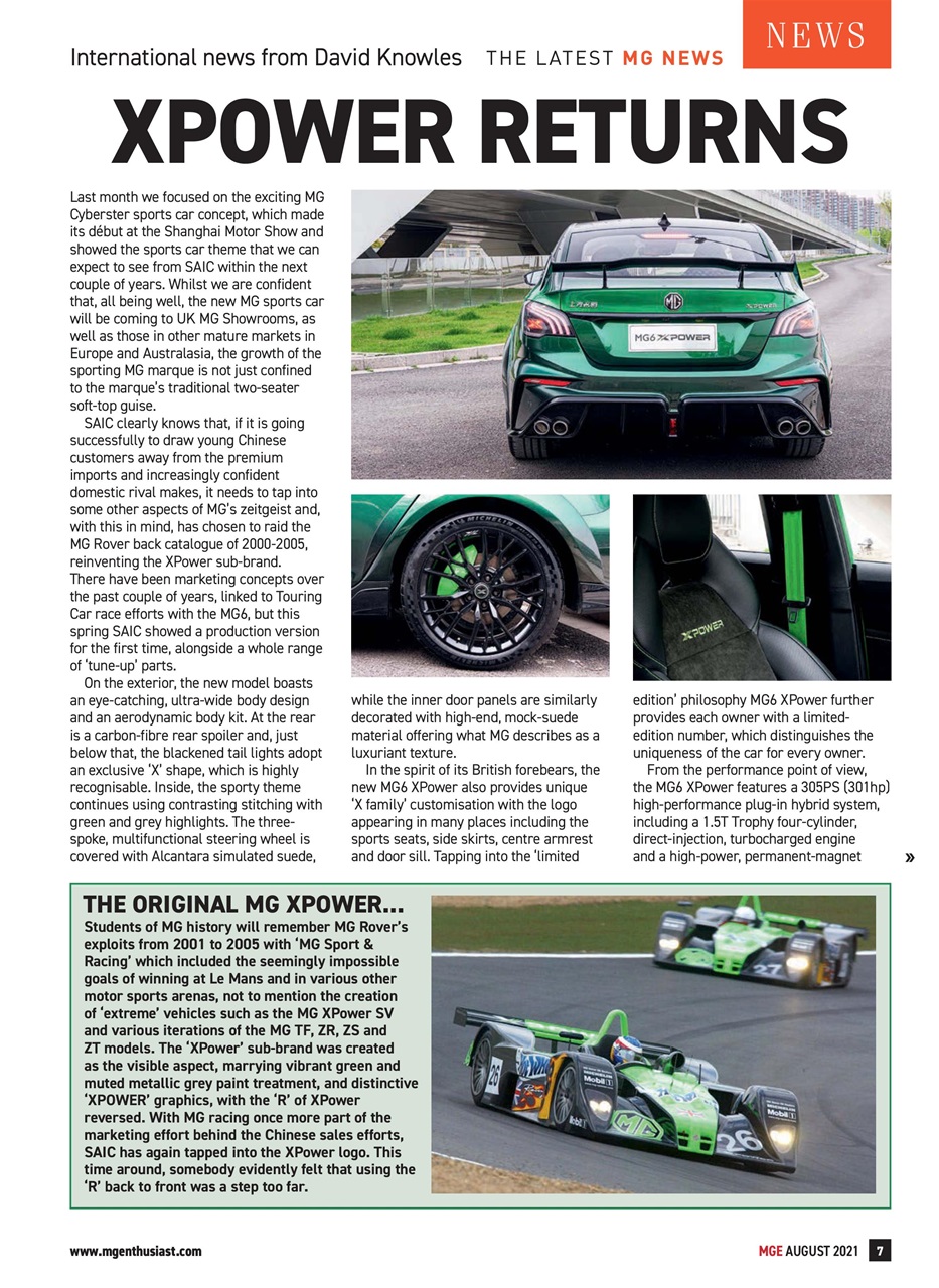 MG Enthusiast Preview Pages