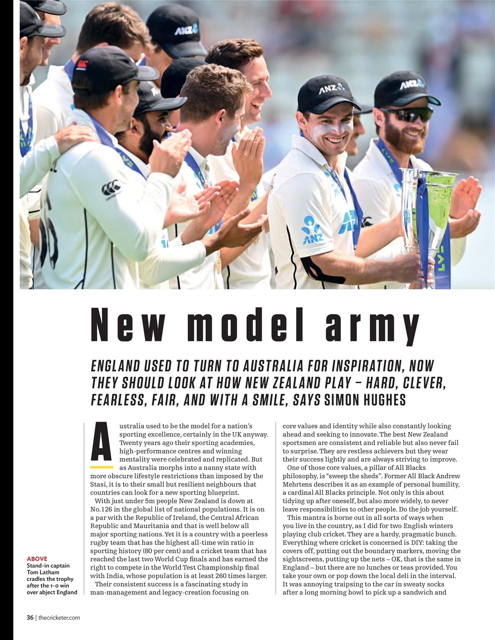 The Cricketer Magazine Preview Pages