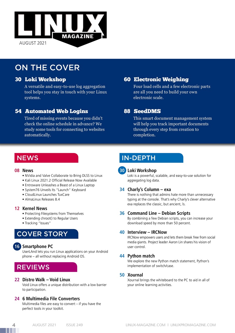 Linux Magazine Preview Pages