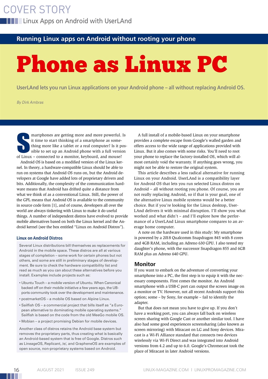 Linux Magazine Preview Pages