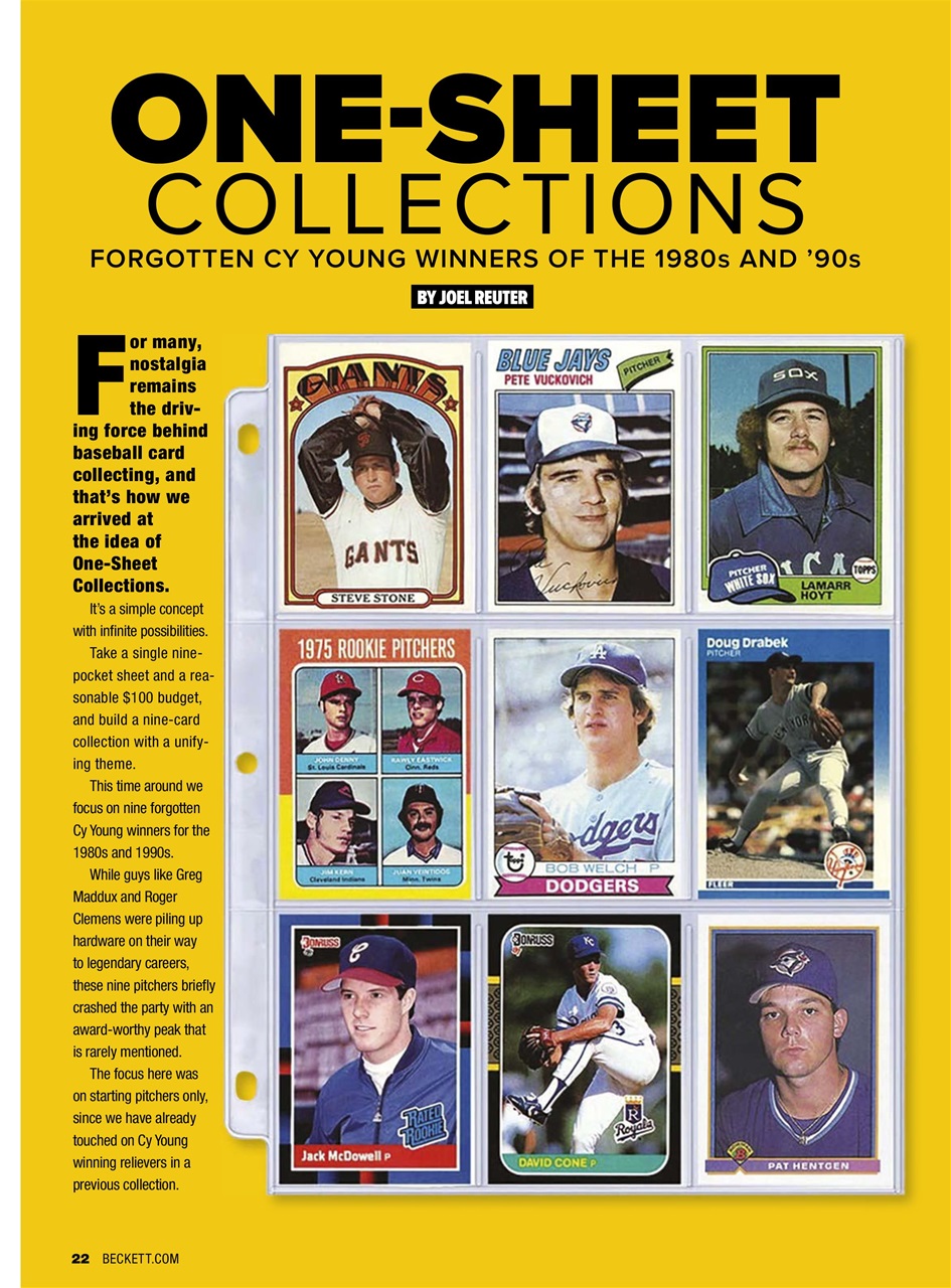 Beckett Baseball Magazine Preview Pages