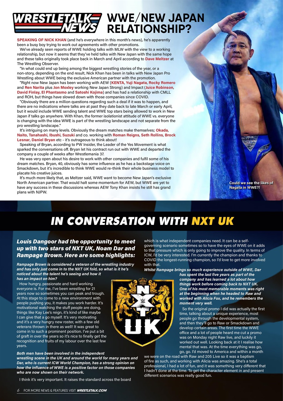 Wrestletalk Magazine Preview Pages