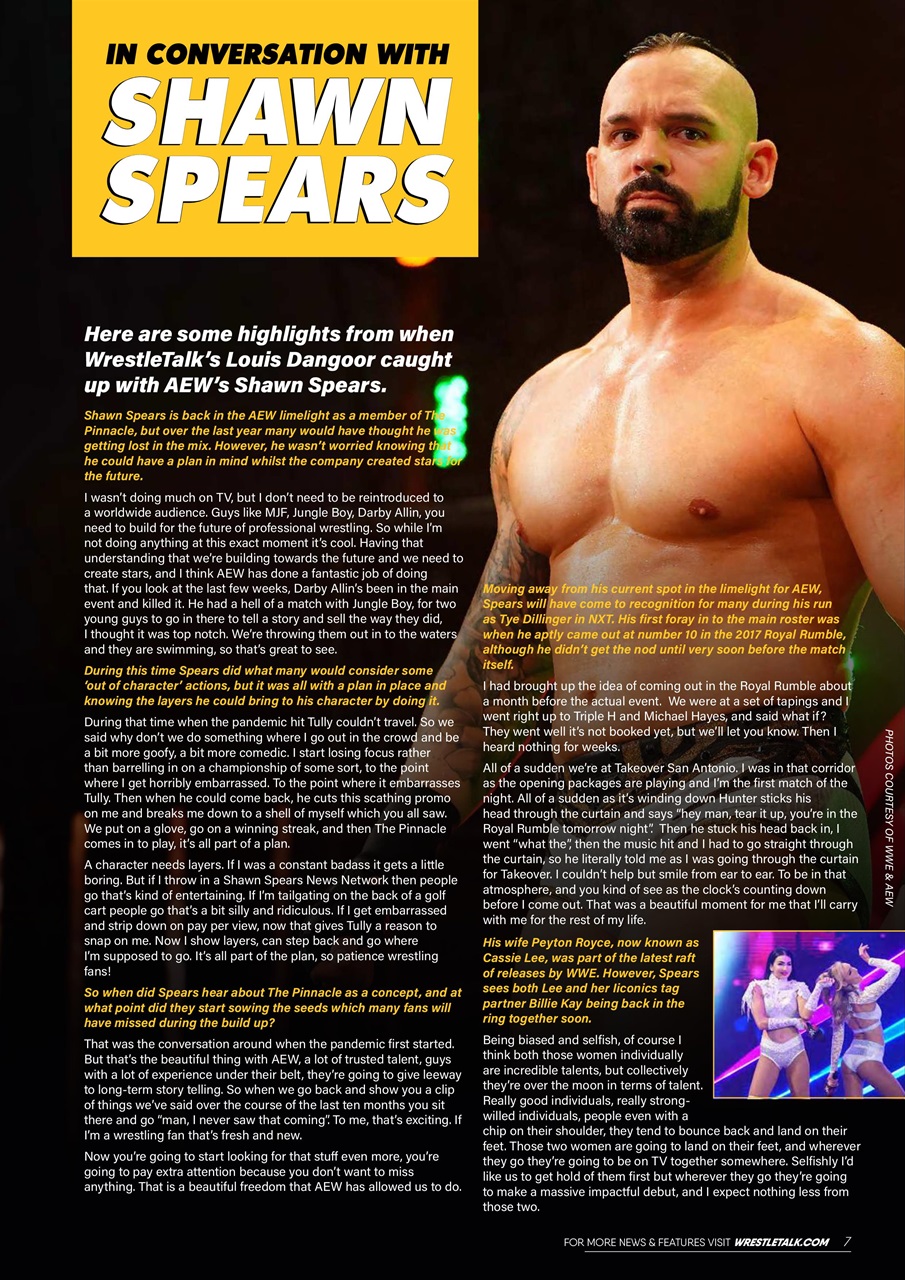 Wrestletalk Magazine Preview Pages