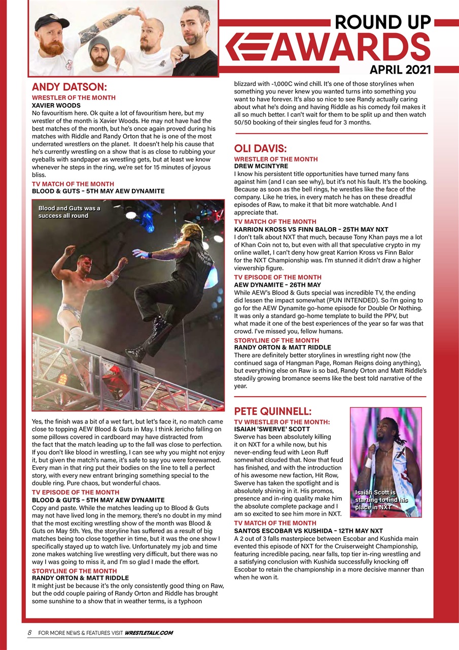 Wrestletalk Magazine Preview Pages