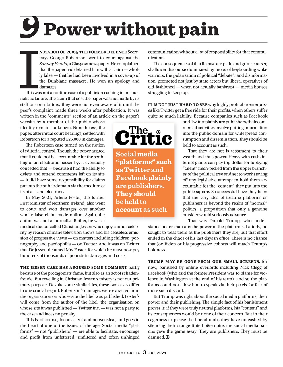 The Critic Preview Pages