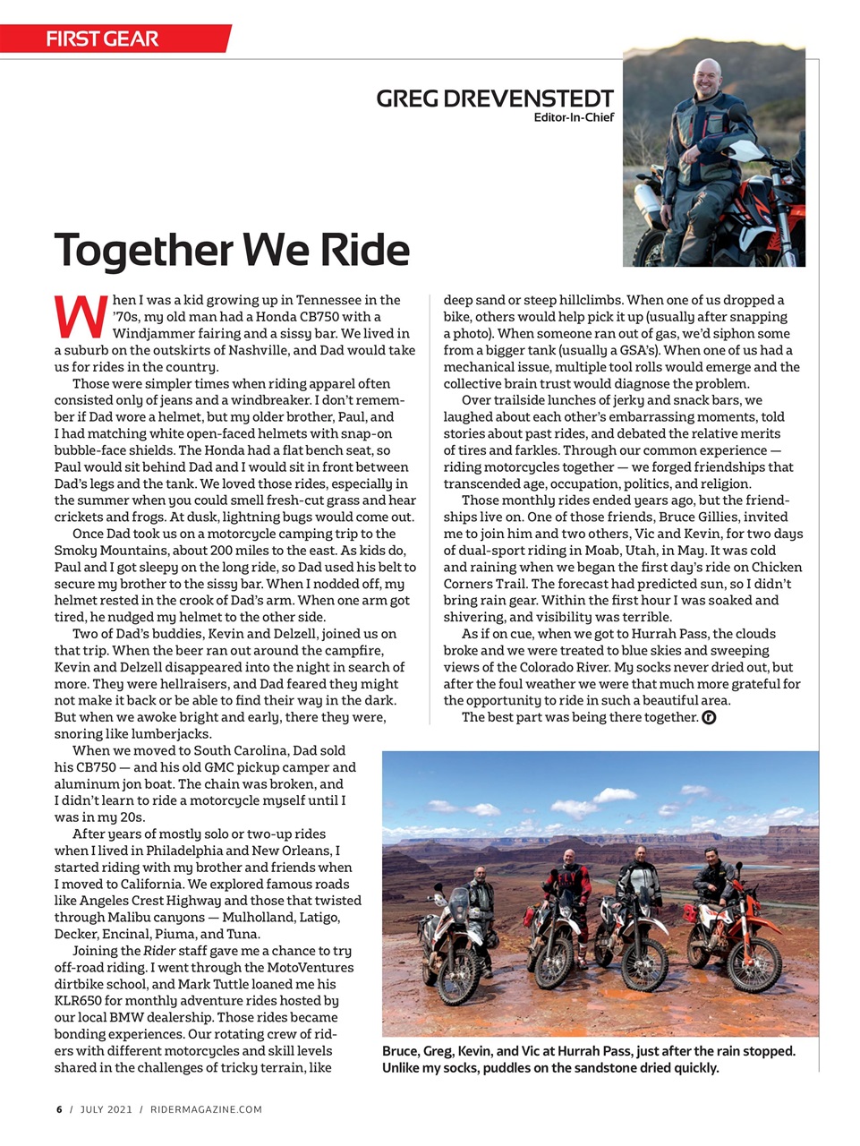 Rider Magazine Preview Pages
