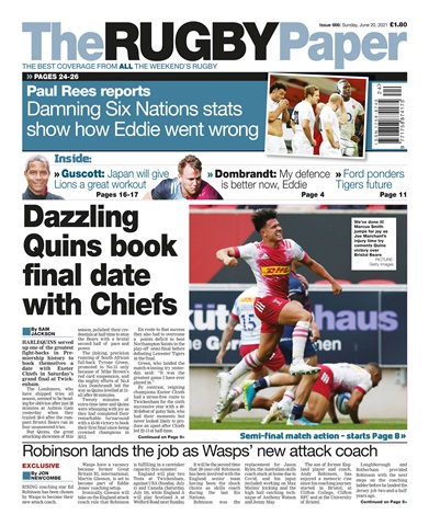 The Rugby Paper issue 20 Jun 2021