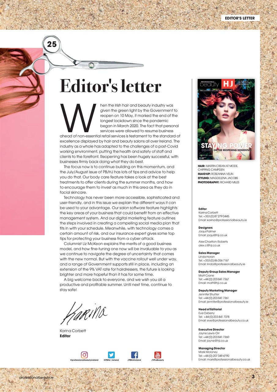 Professional Beauty & HJ Ireland Preview Pages
