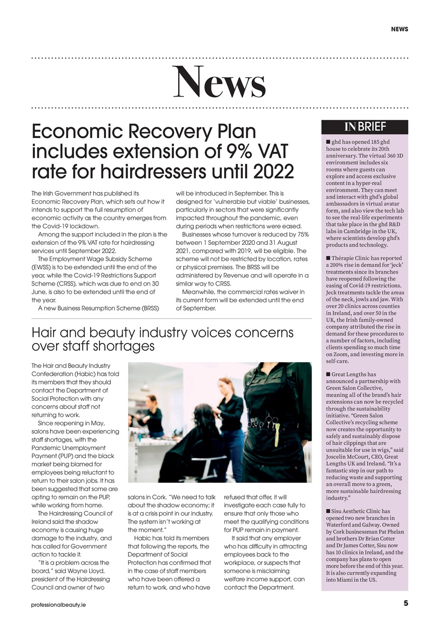 Professional Beauty & HJ Ireland Preview Pages