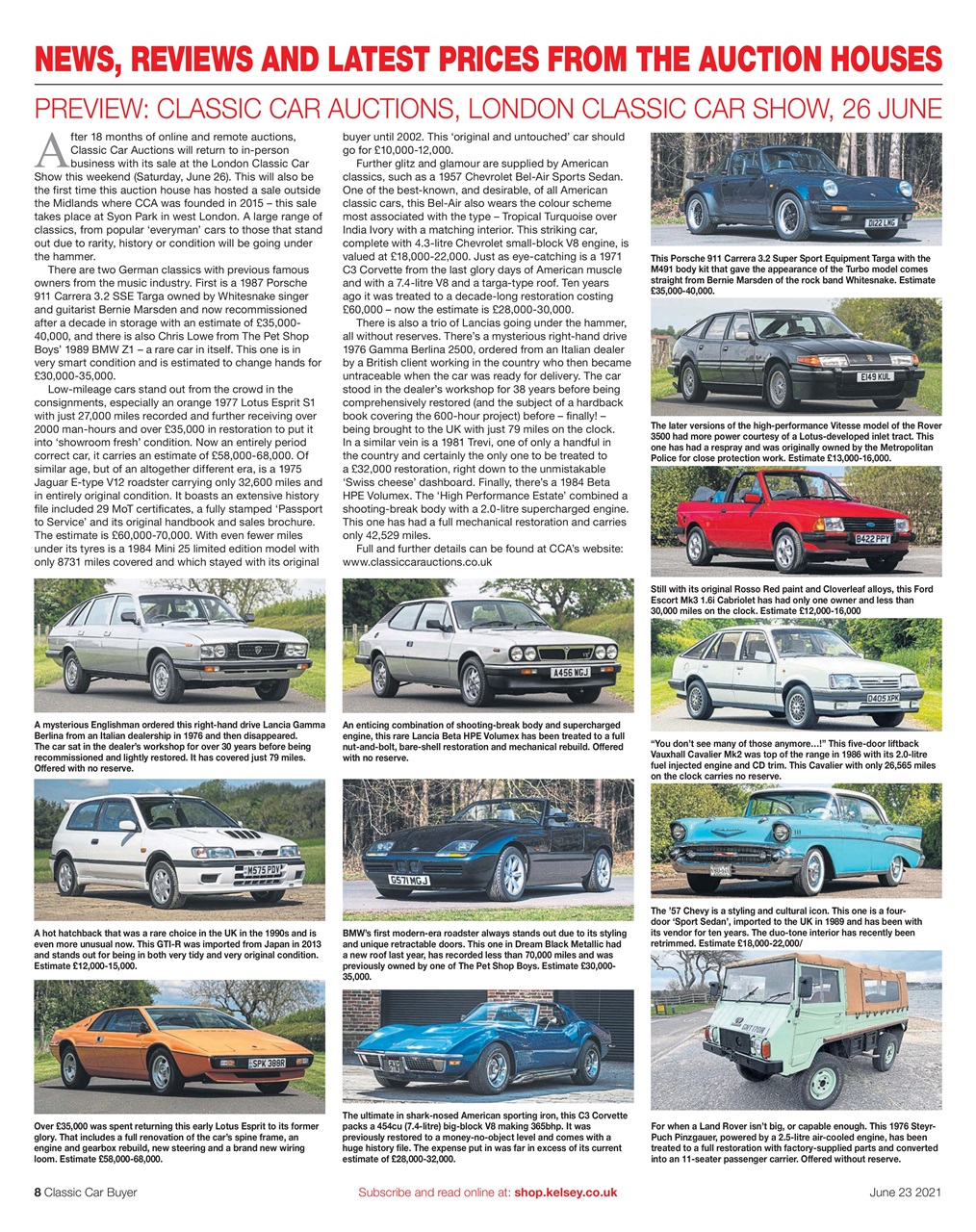 Classic Car Buyer Preview Pages