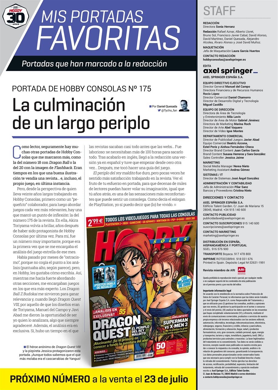Hobby Consolas Preview Pages
