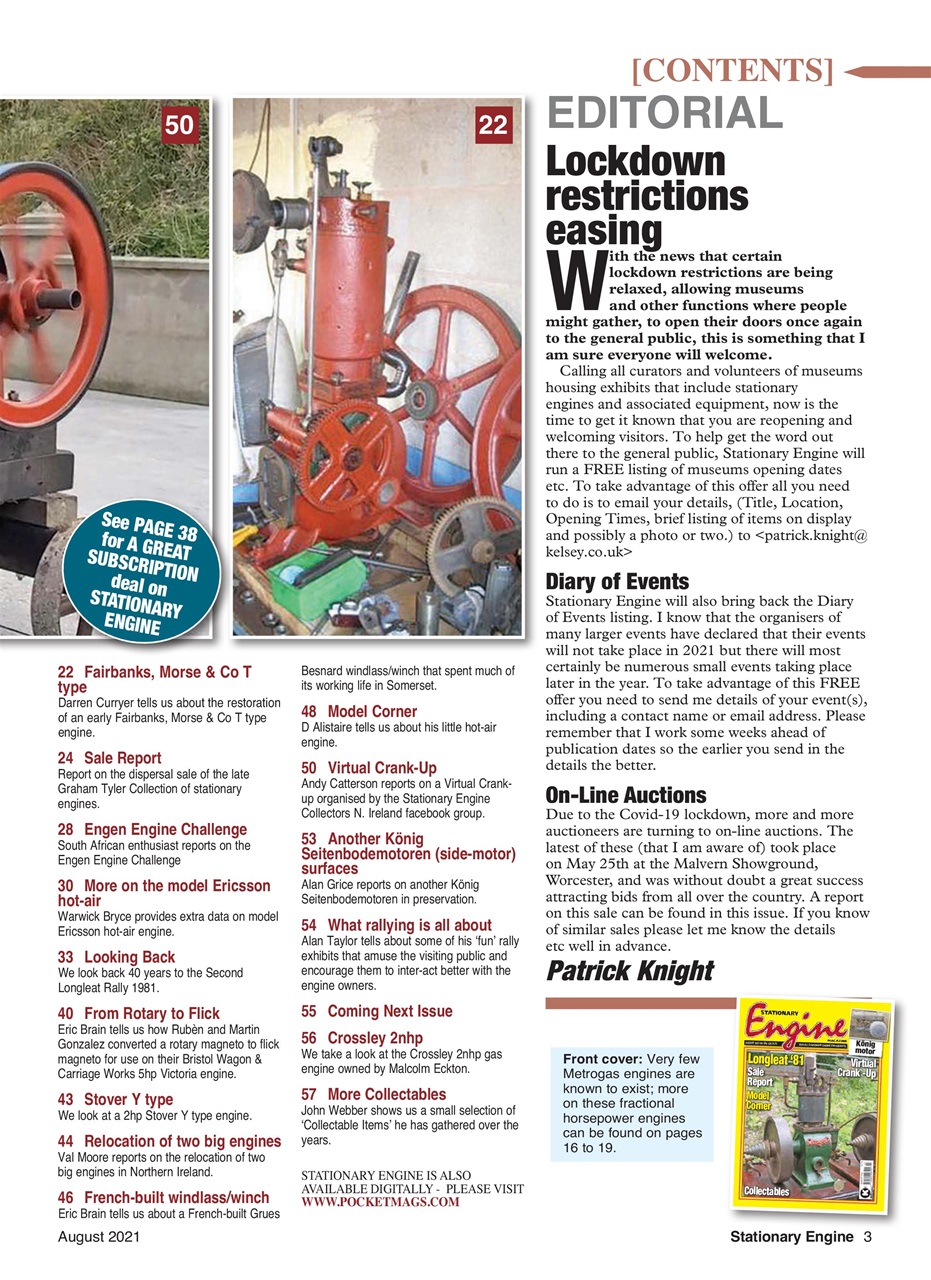 Stationary Engine Preview Pages