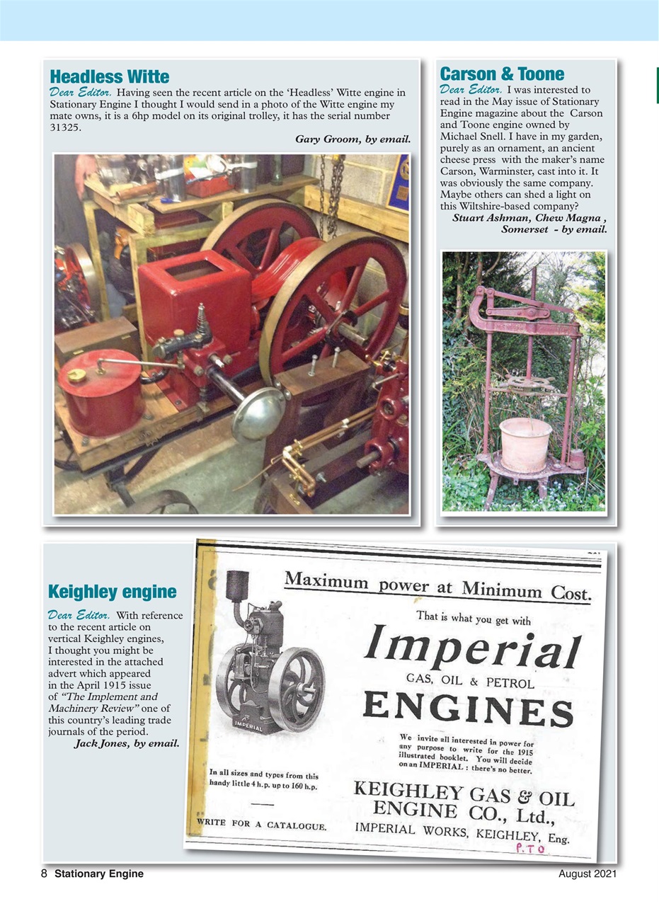 Stationary Engine Preview Pages