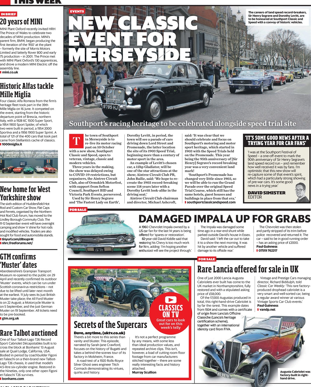 Classic Car Weekly Preview Pages