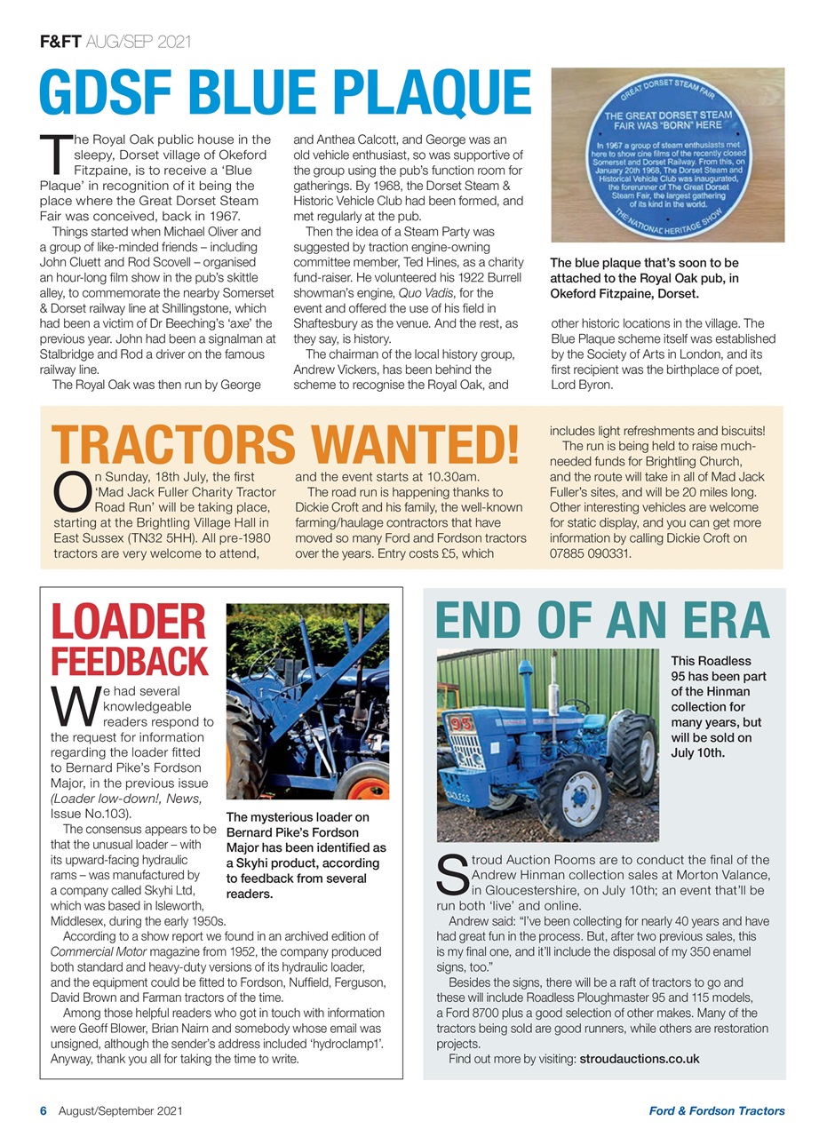 Ford & Fordson Preview Pages