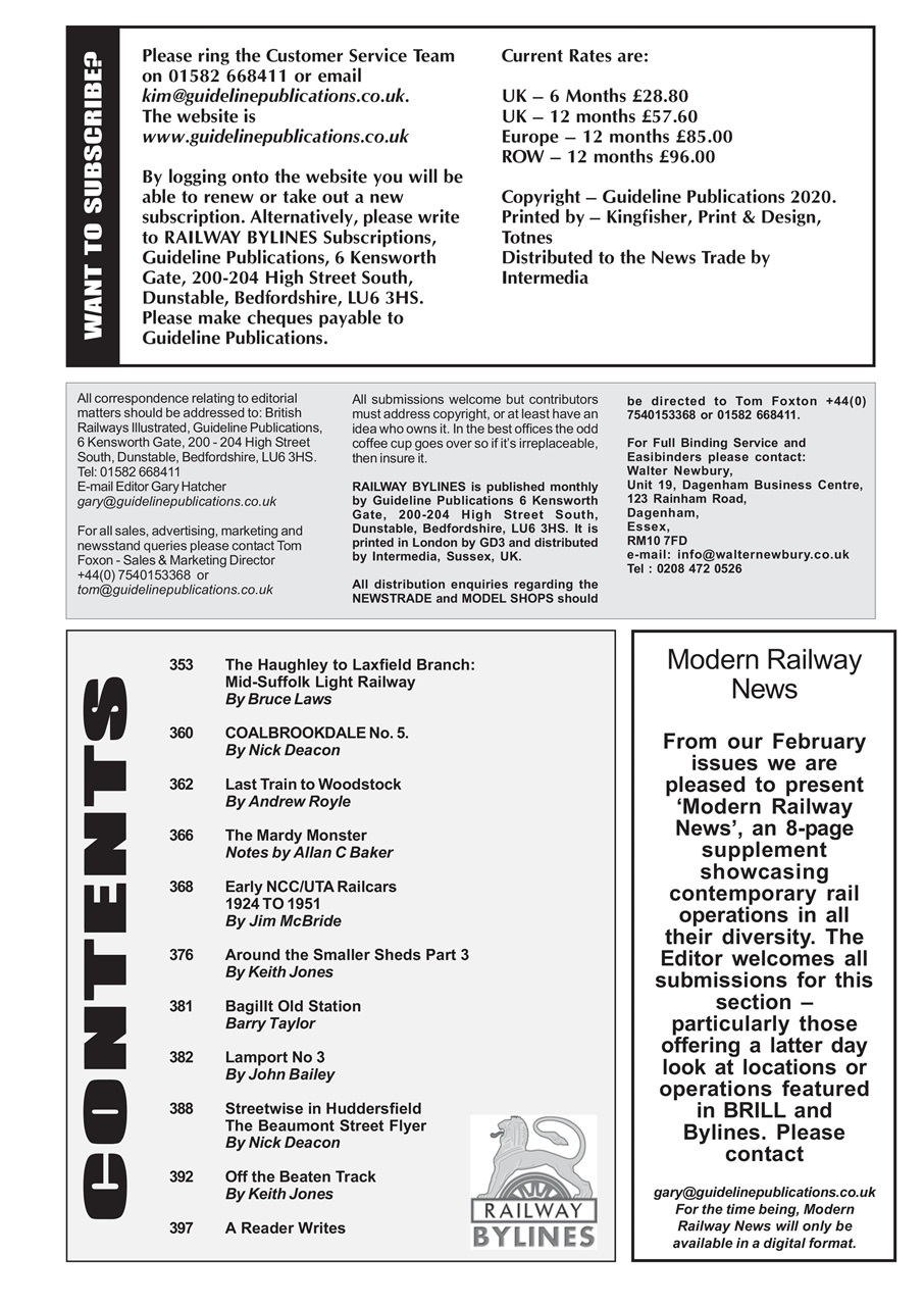 Railway Bylines Preview Pages
