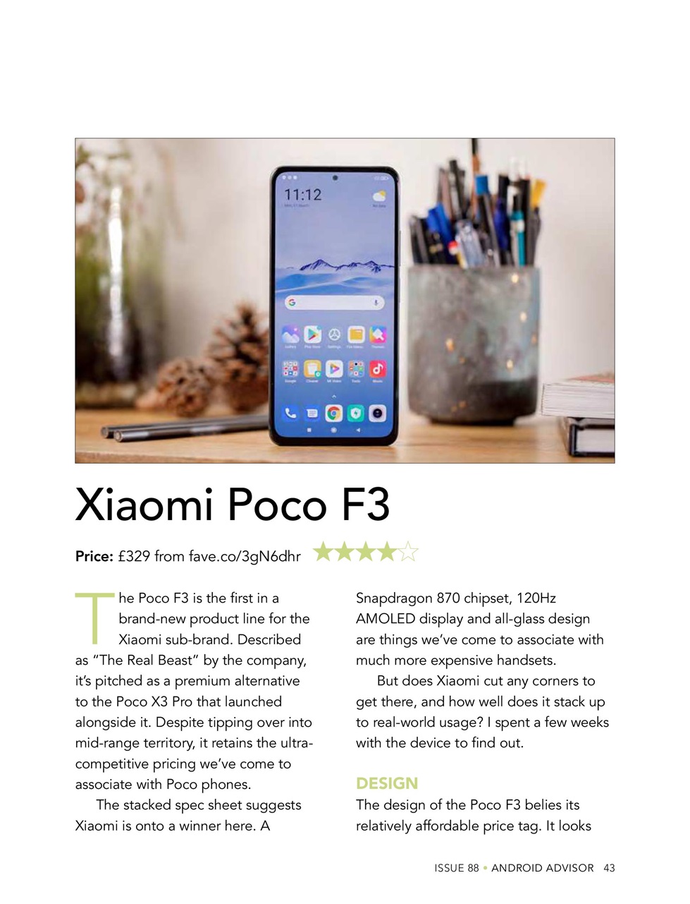 Android Advisor Preview Pages