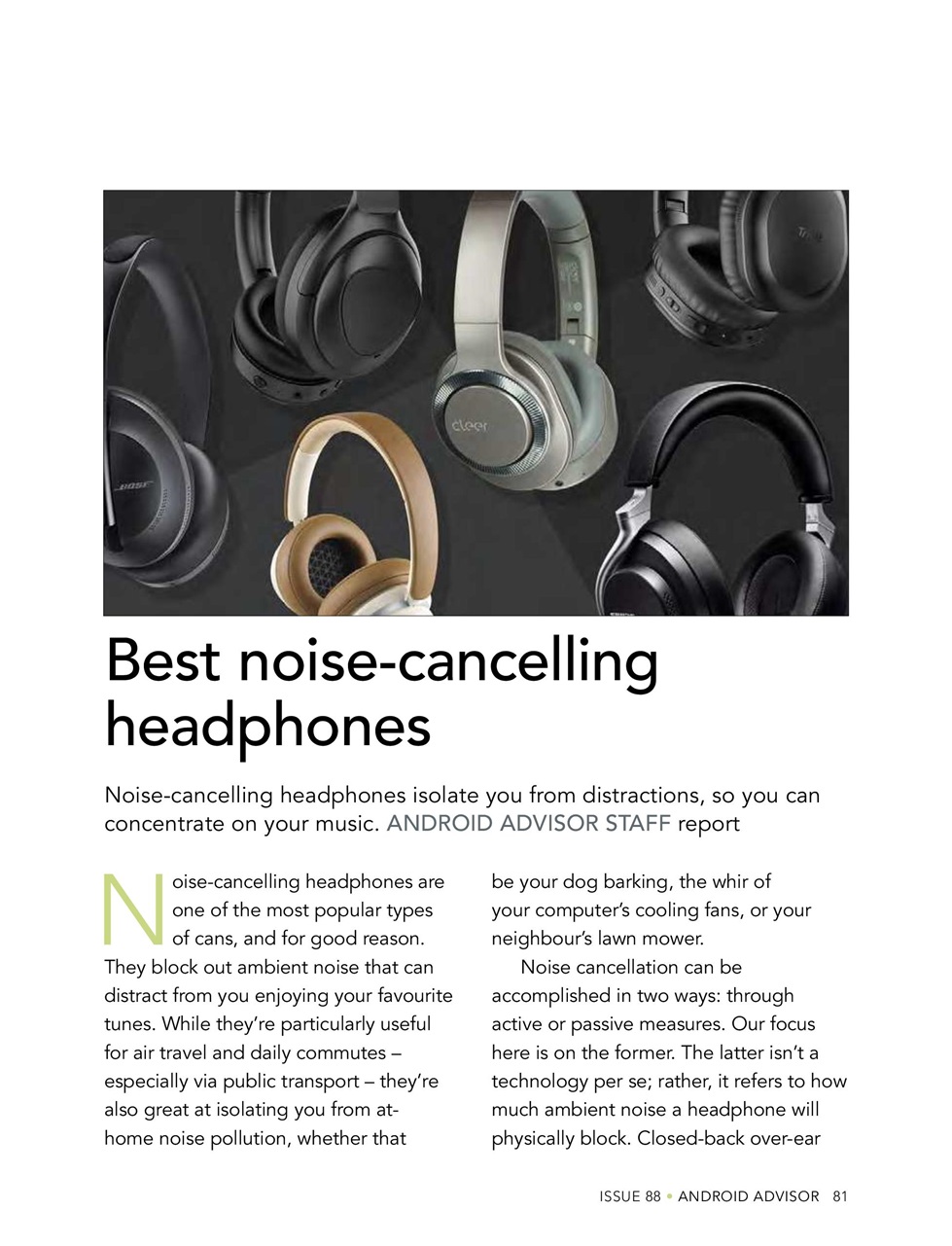 Android Advisor Preview Pages