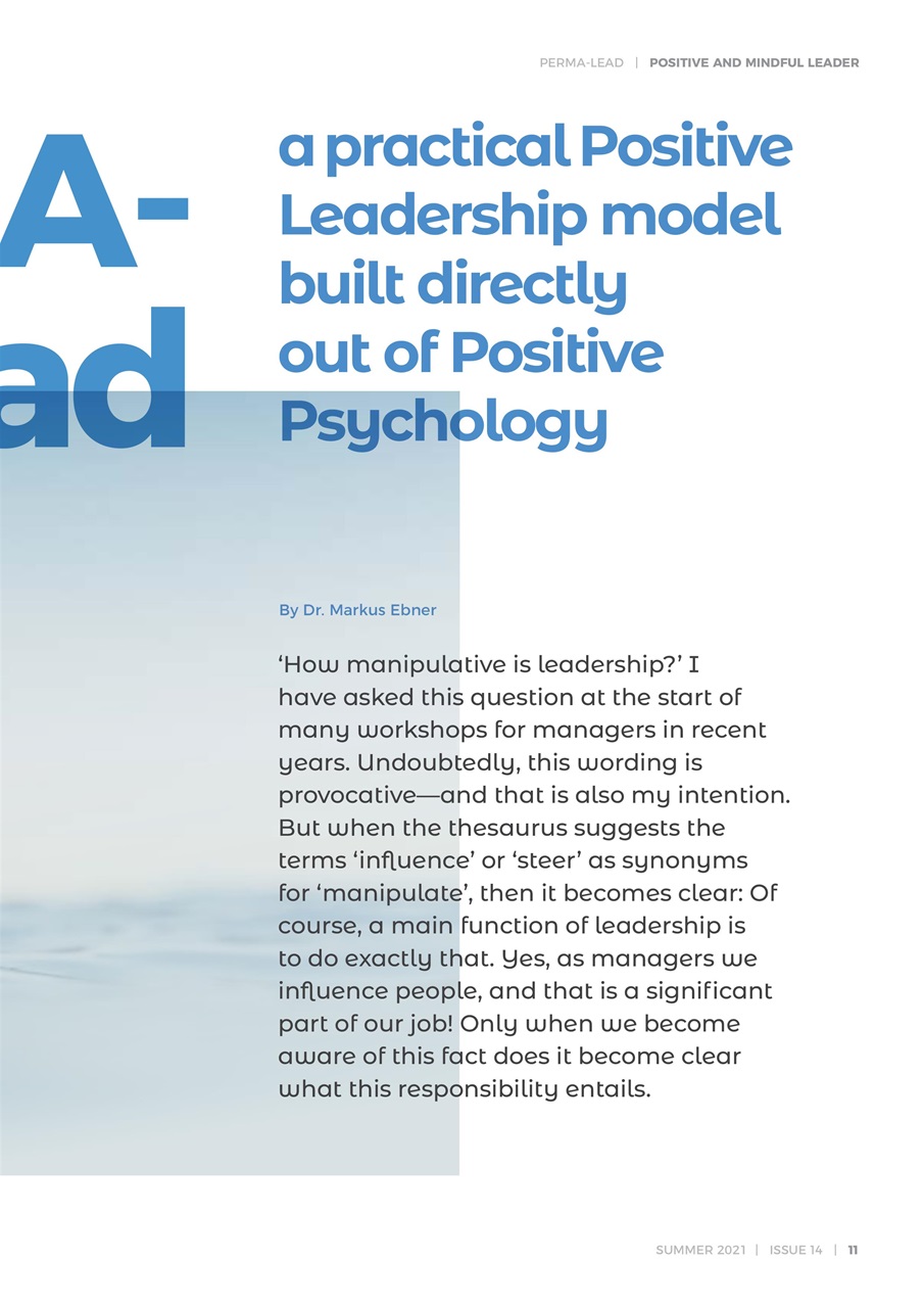 Positive & Mindful Leader Preview Pages