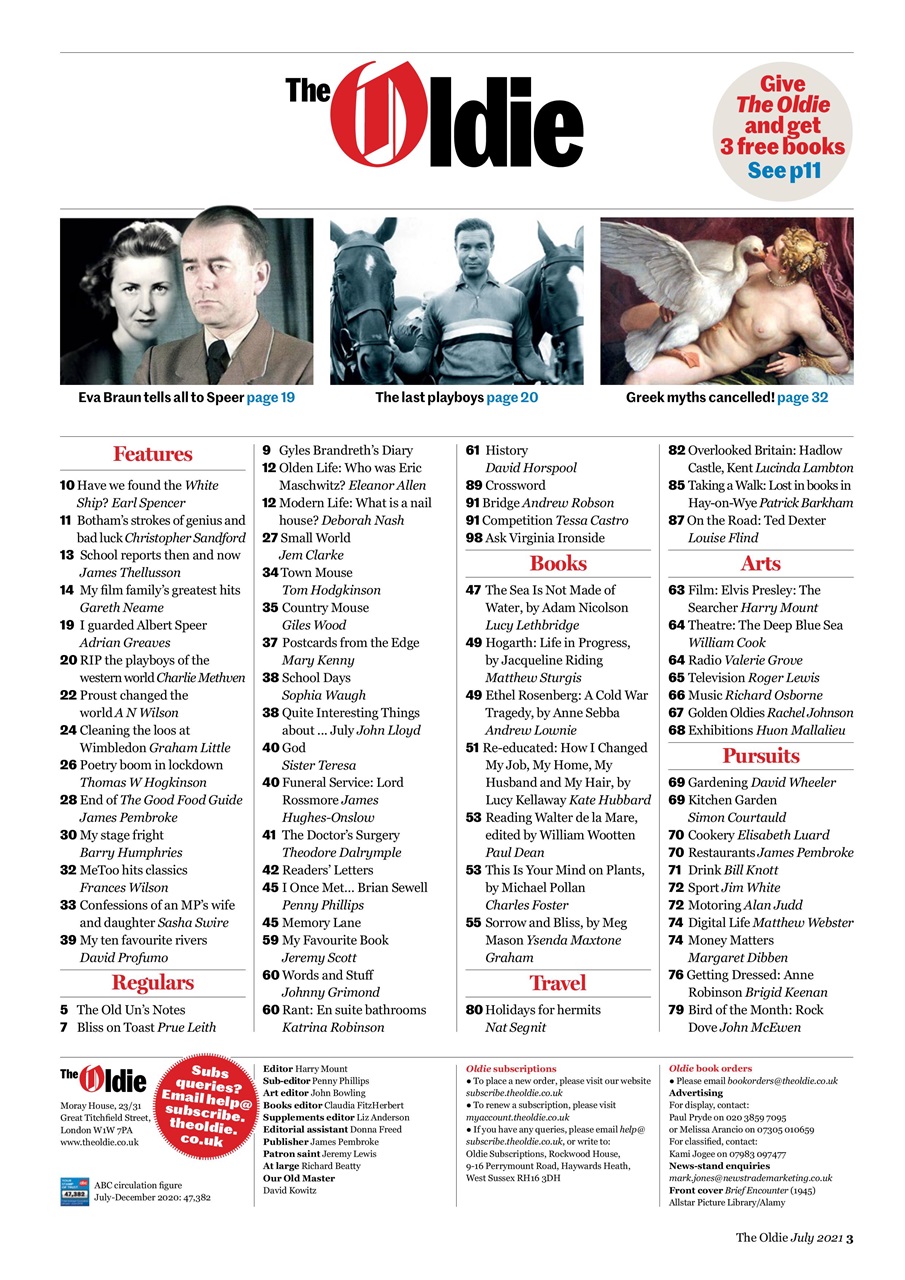 The Oldie Preview Pages