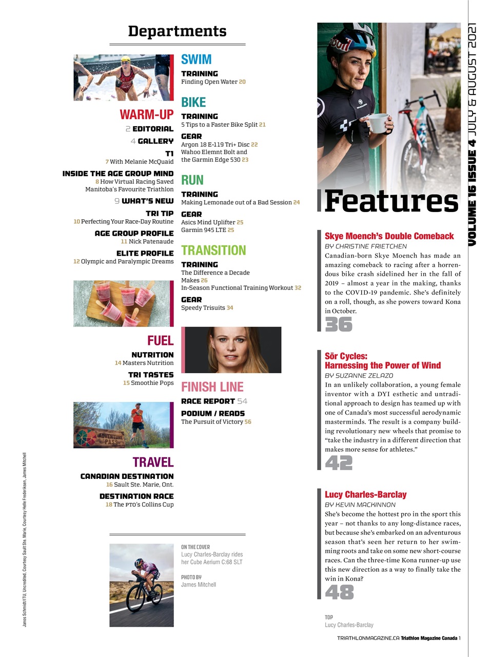 Triathlon Magazine Canada Preview Pages