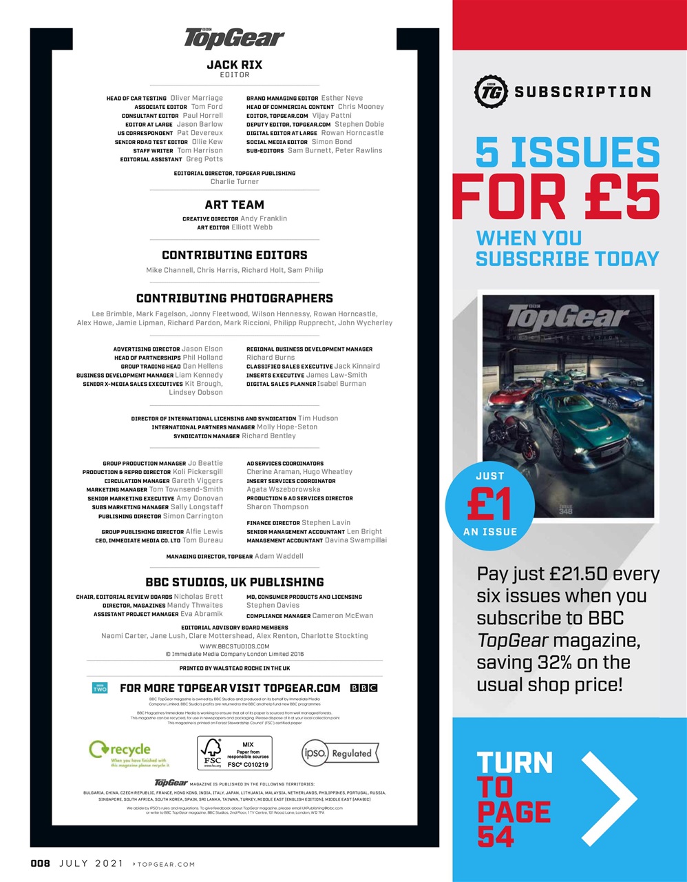 BBC Top Gear Magazine Preview Pages
