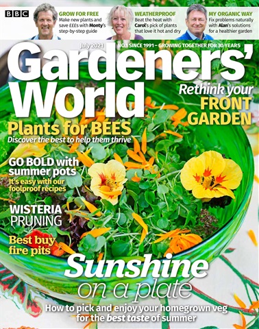 BBC Gardeners’ World Magazine issue July 2021