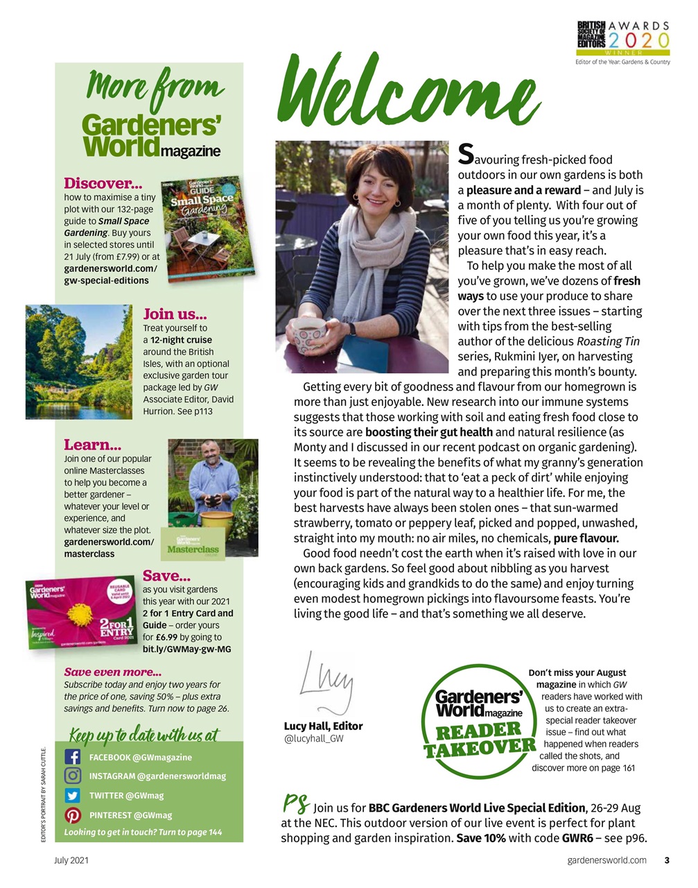 BBC Gardeners’ World Magazine Preview Pages
