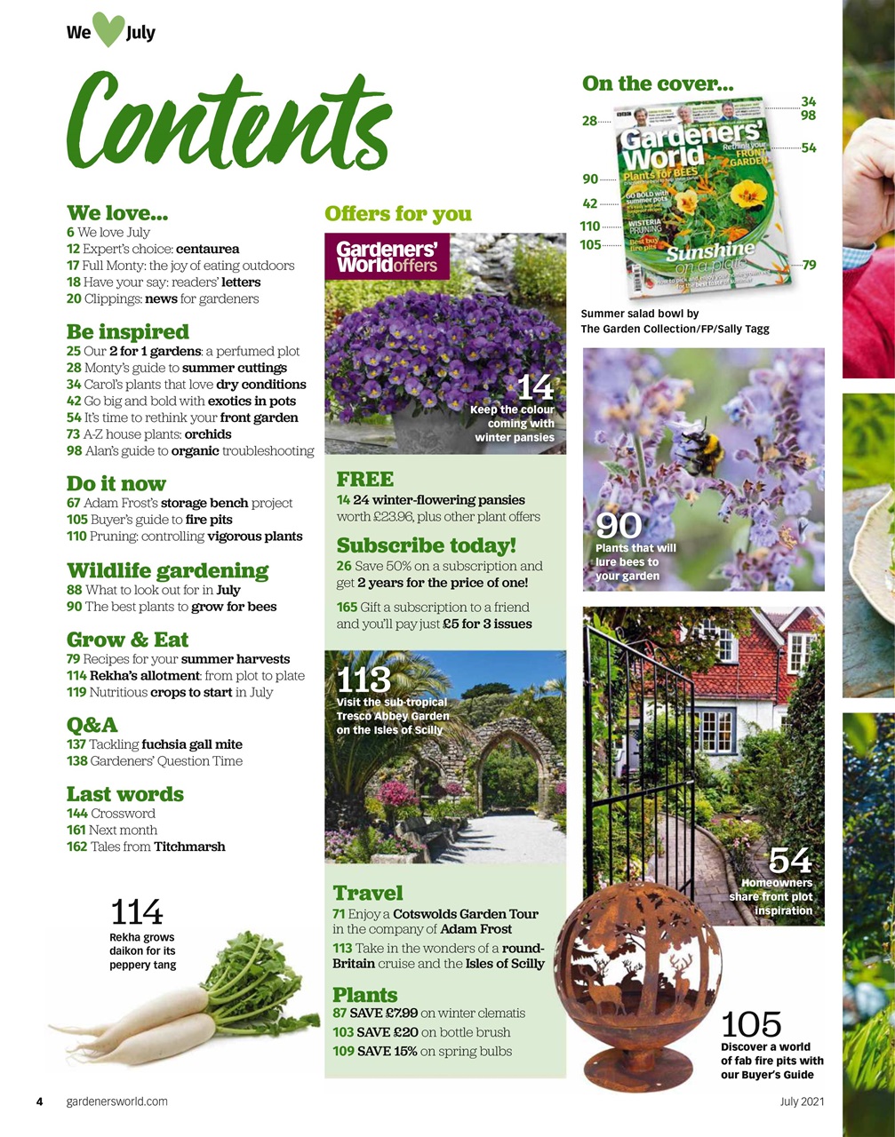 BBC Gardeners’ World Magazine Preview Pages