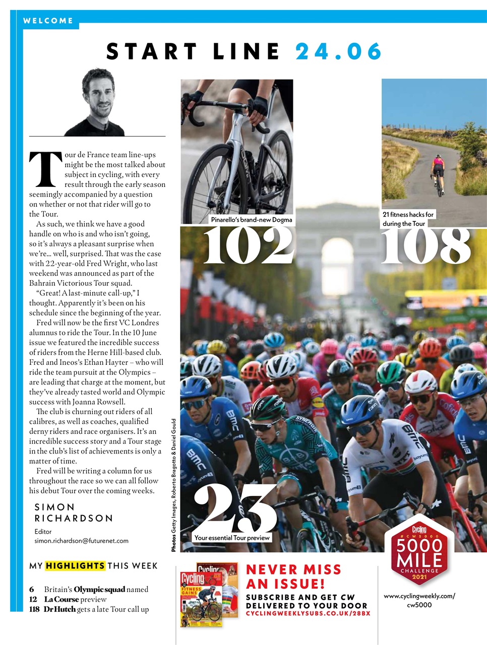 Cycling Weekly Preview Pages
