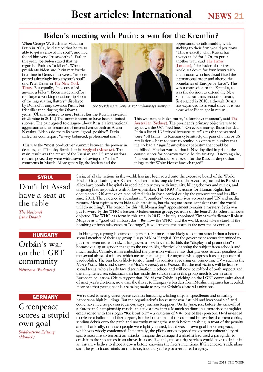 The Week Preview Pages