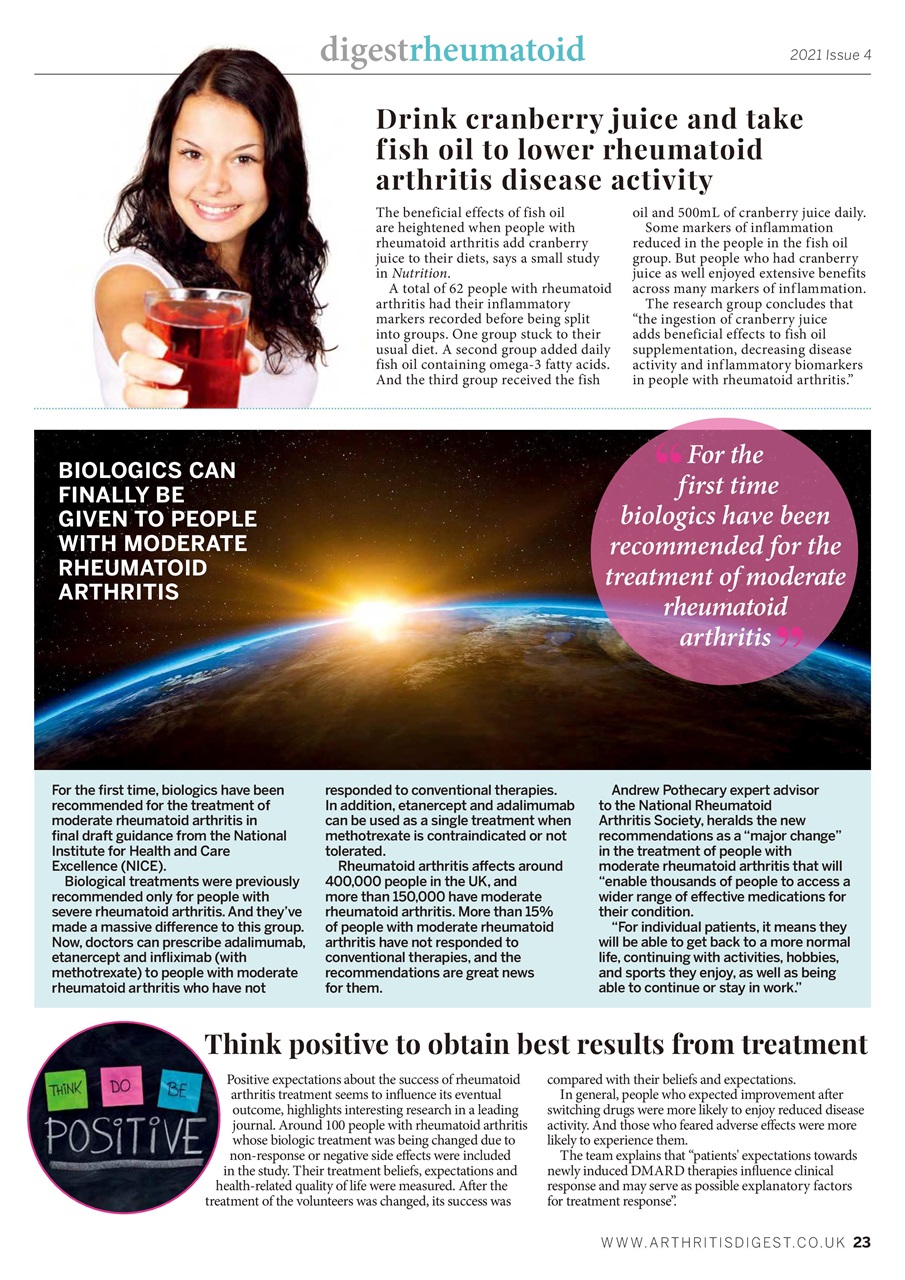 Arthritis Digest Preview Pages