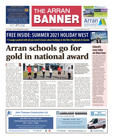 Arran Banner issue 25th June, 2021