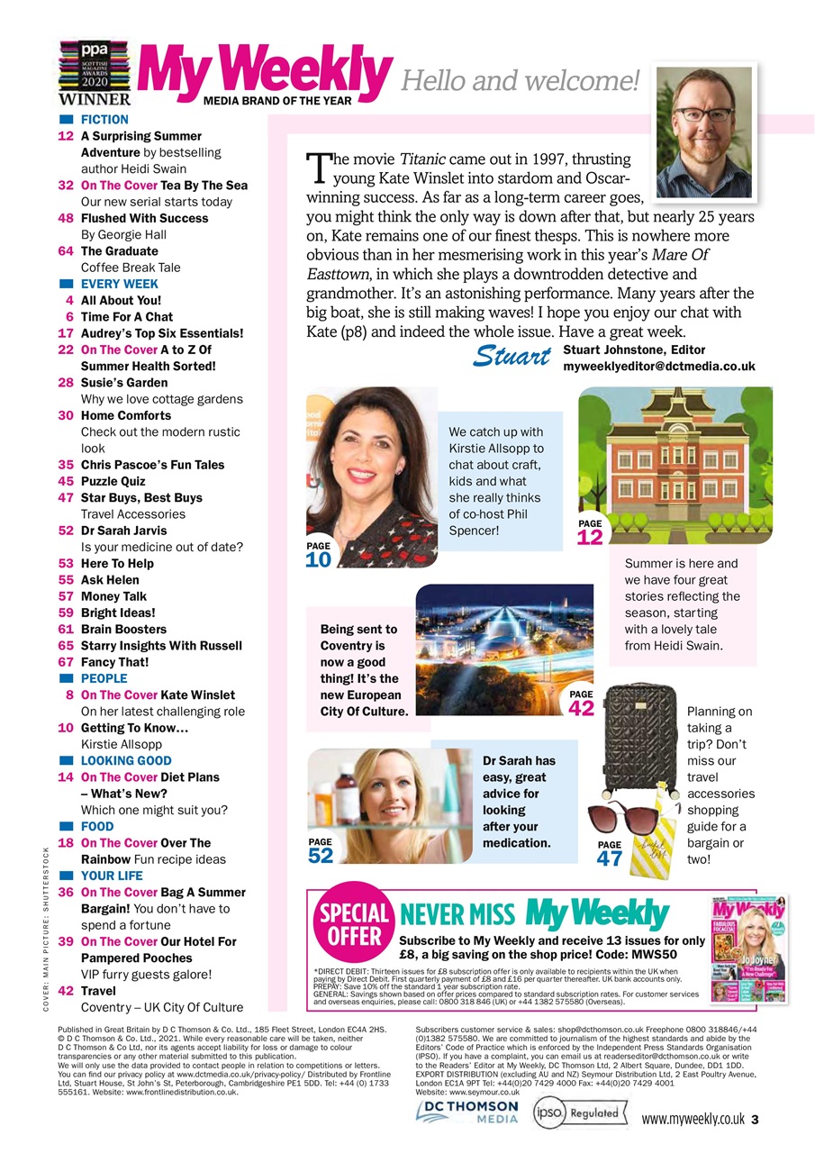 My Weekly Preview Pages