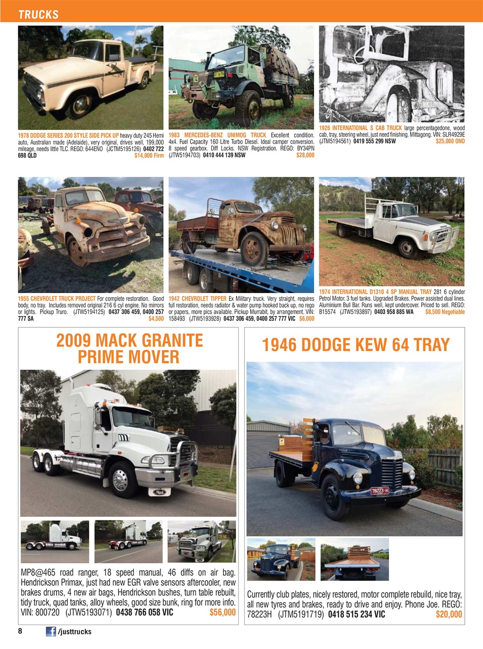 JUST TRUCKS Preview Pages