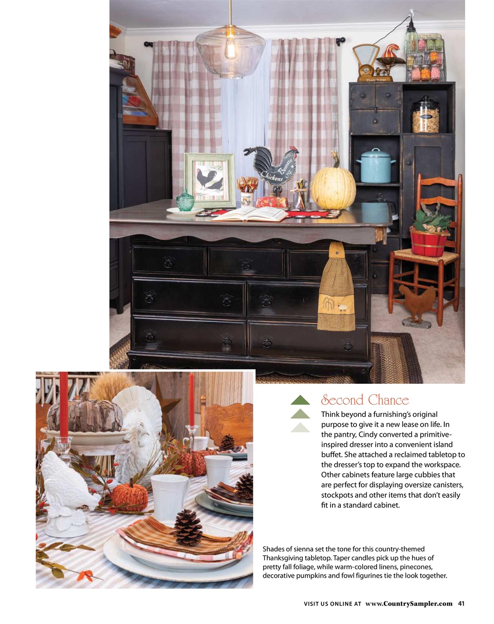 Country Sampler Home Preview Pages