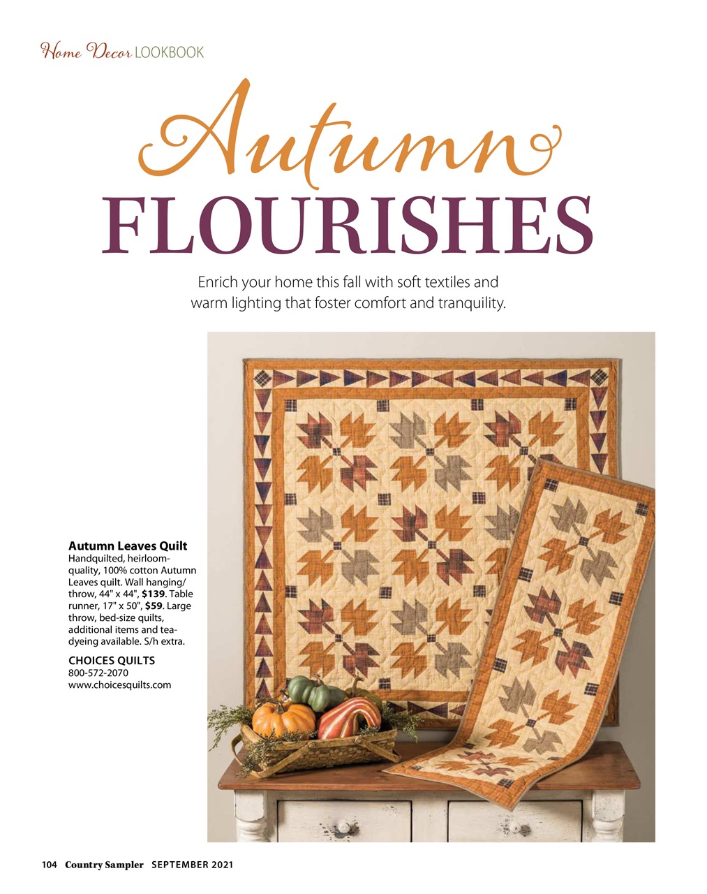 Country Sampler Home Preview Pages