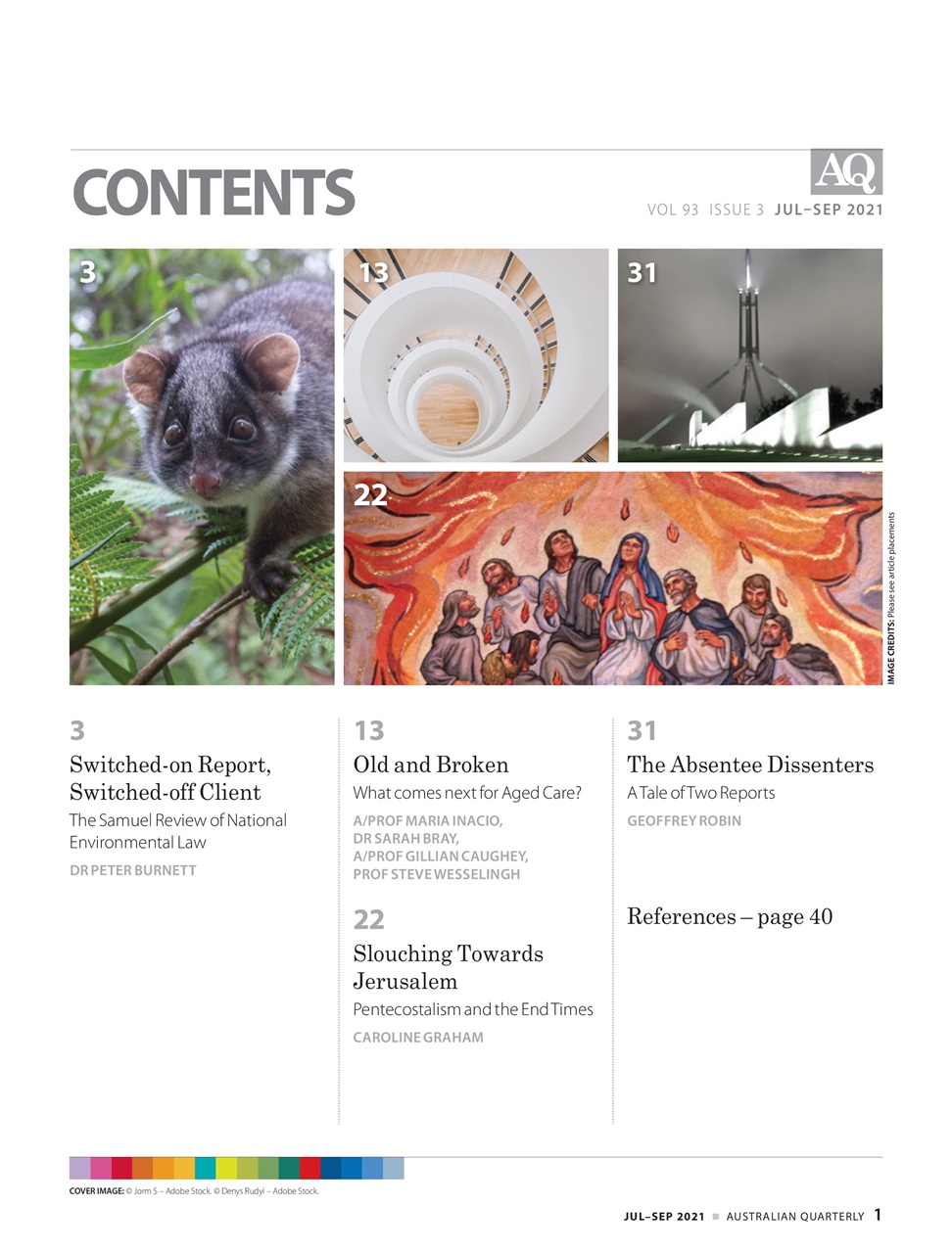 AQ: Australian Quarterly Preview Pages