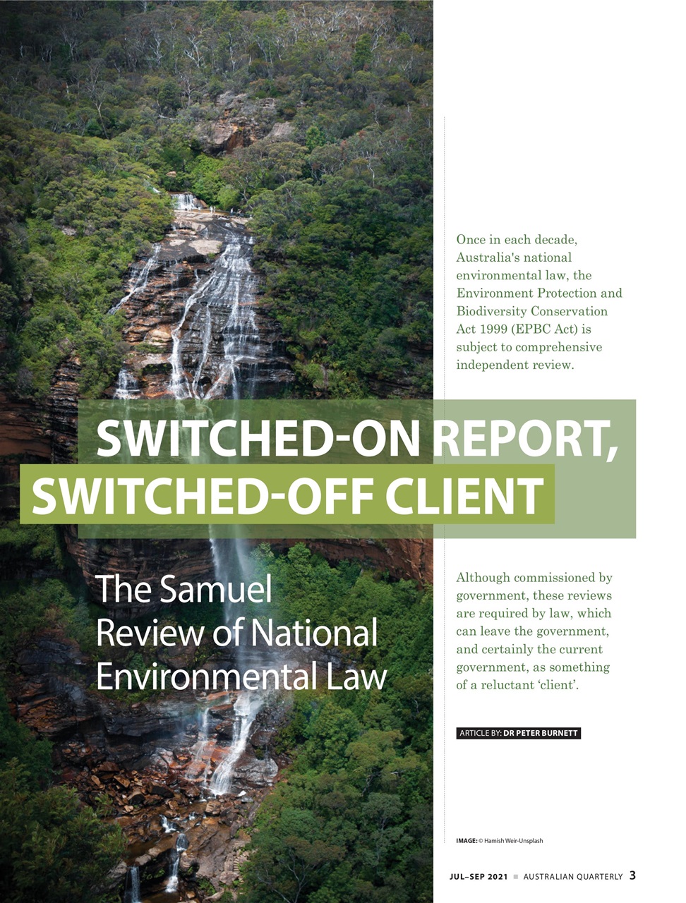 AQ: Australian Quarterly Preview Pages