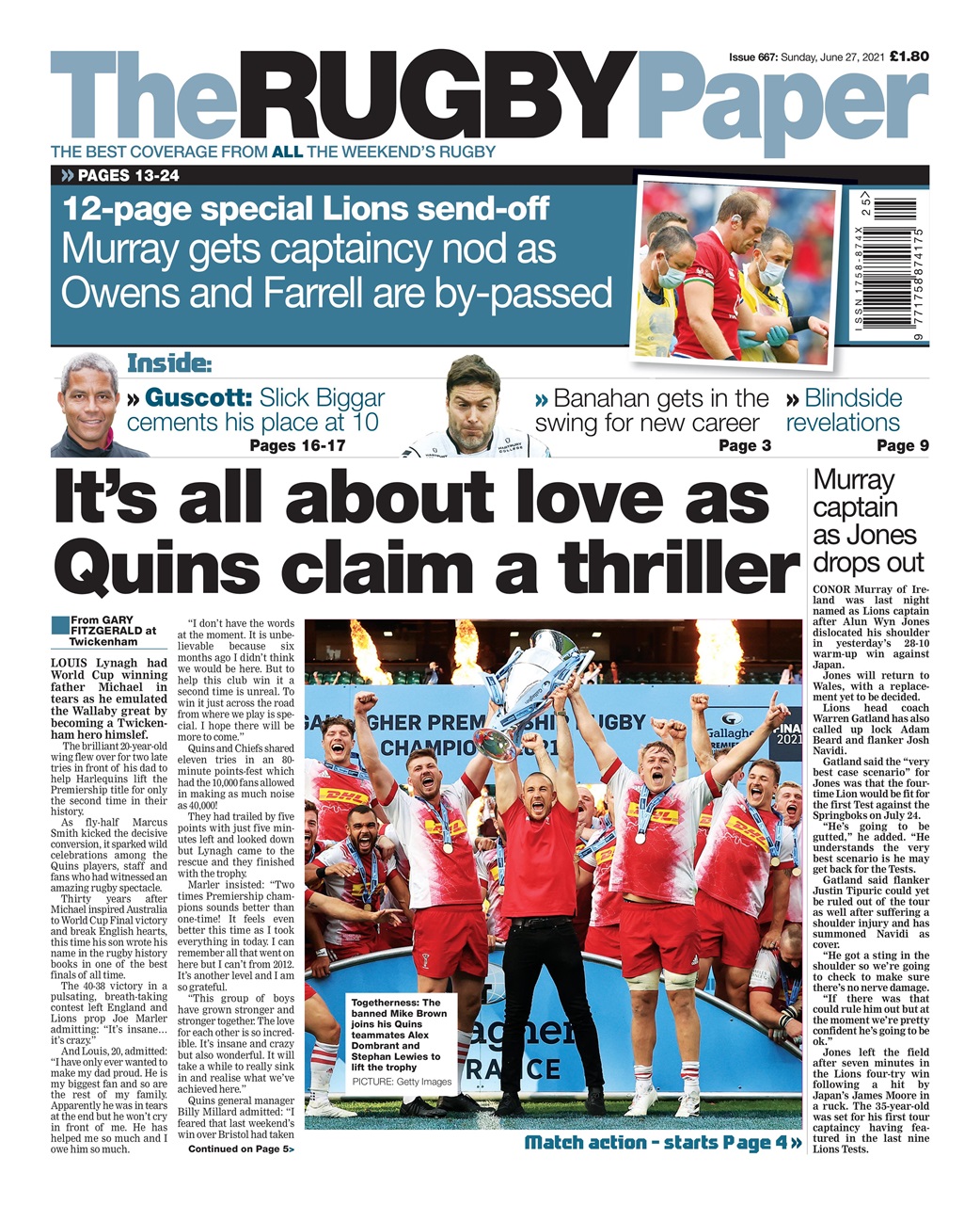 The Rugby Paper Preview Pages