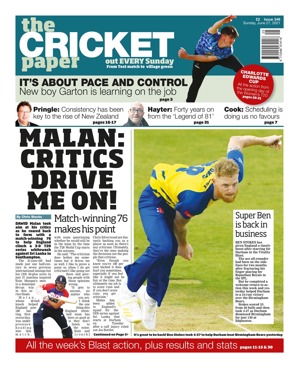 The Cricket Paper Preview Pages