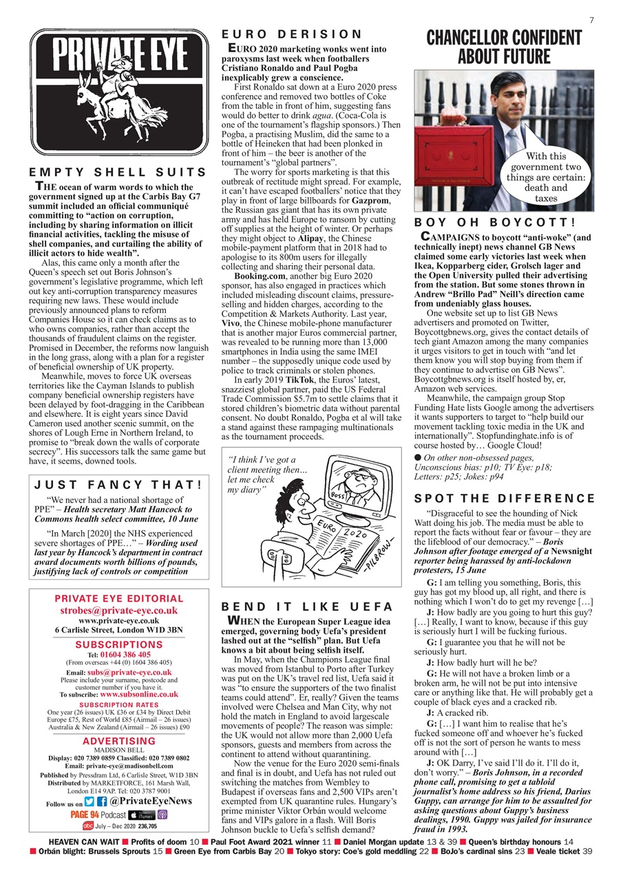 Private Eye Preview Pages