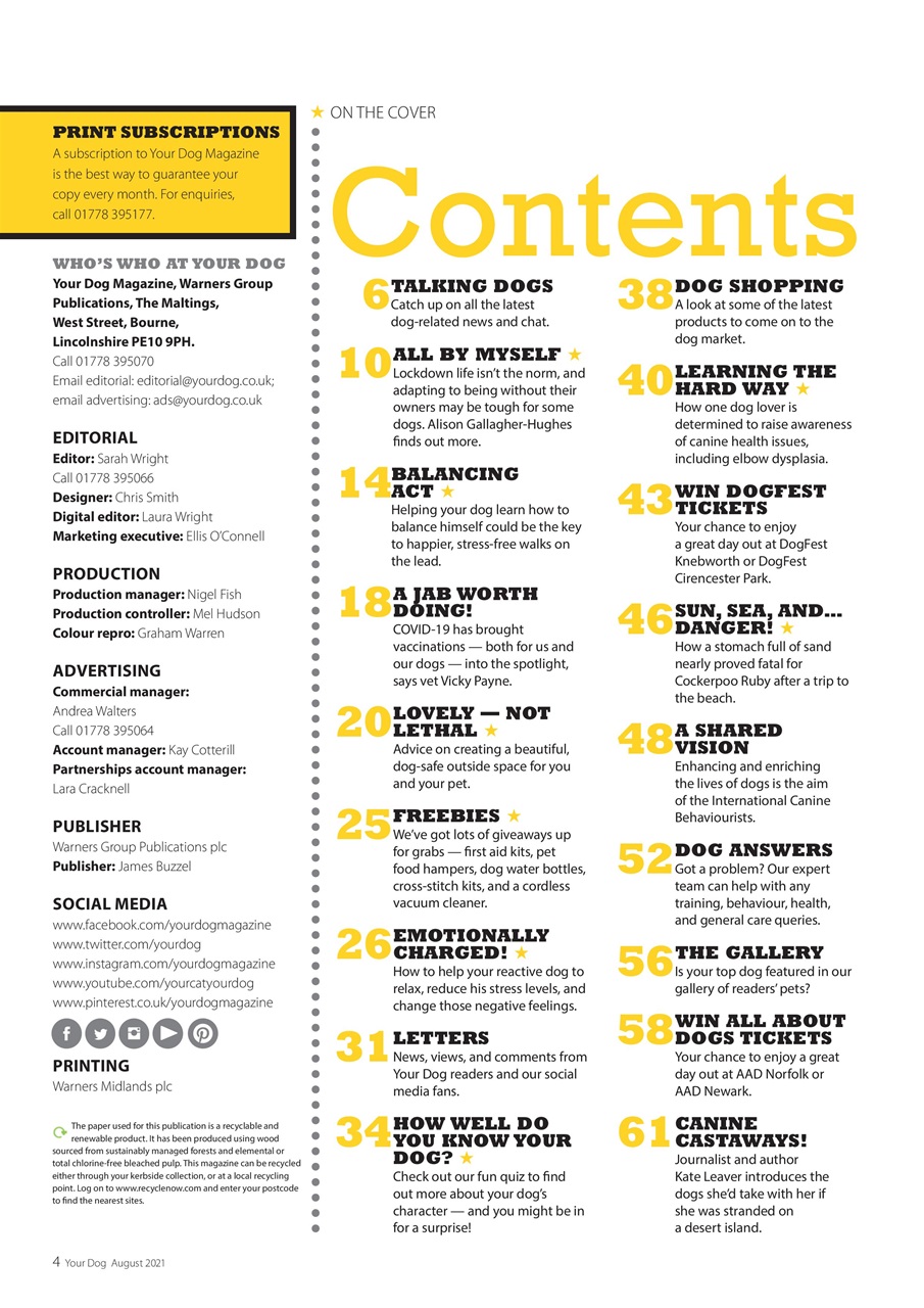 Your Dog Preview Pages