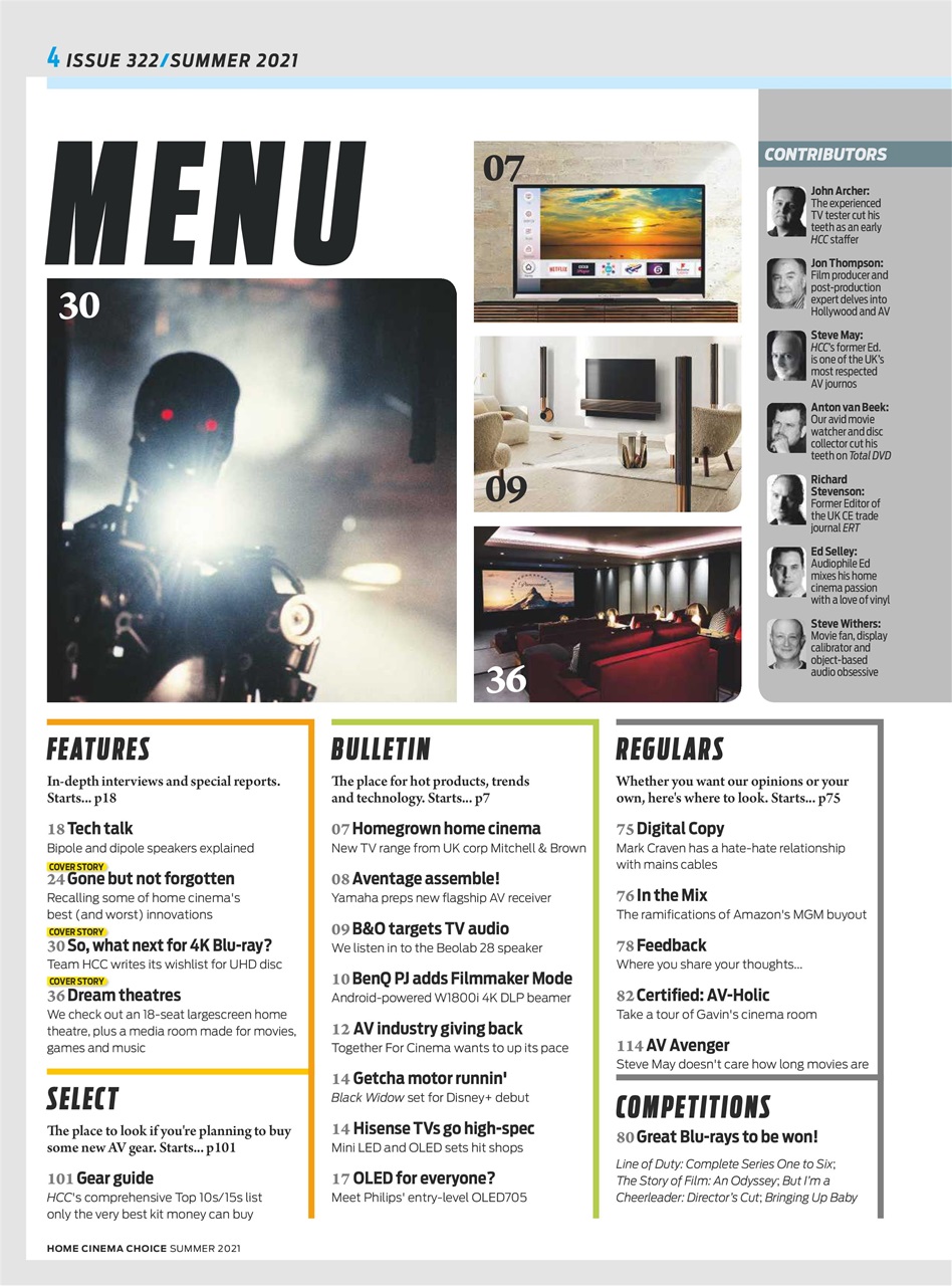 Home Cinema Choice Preview Pages