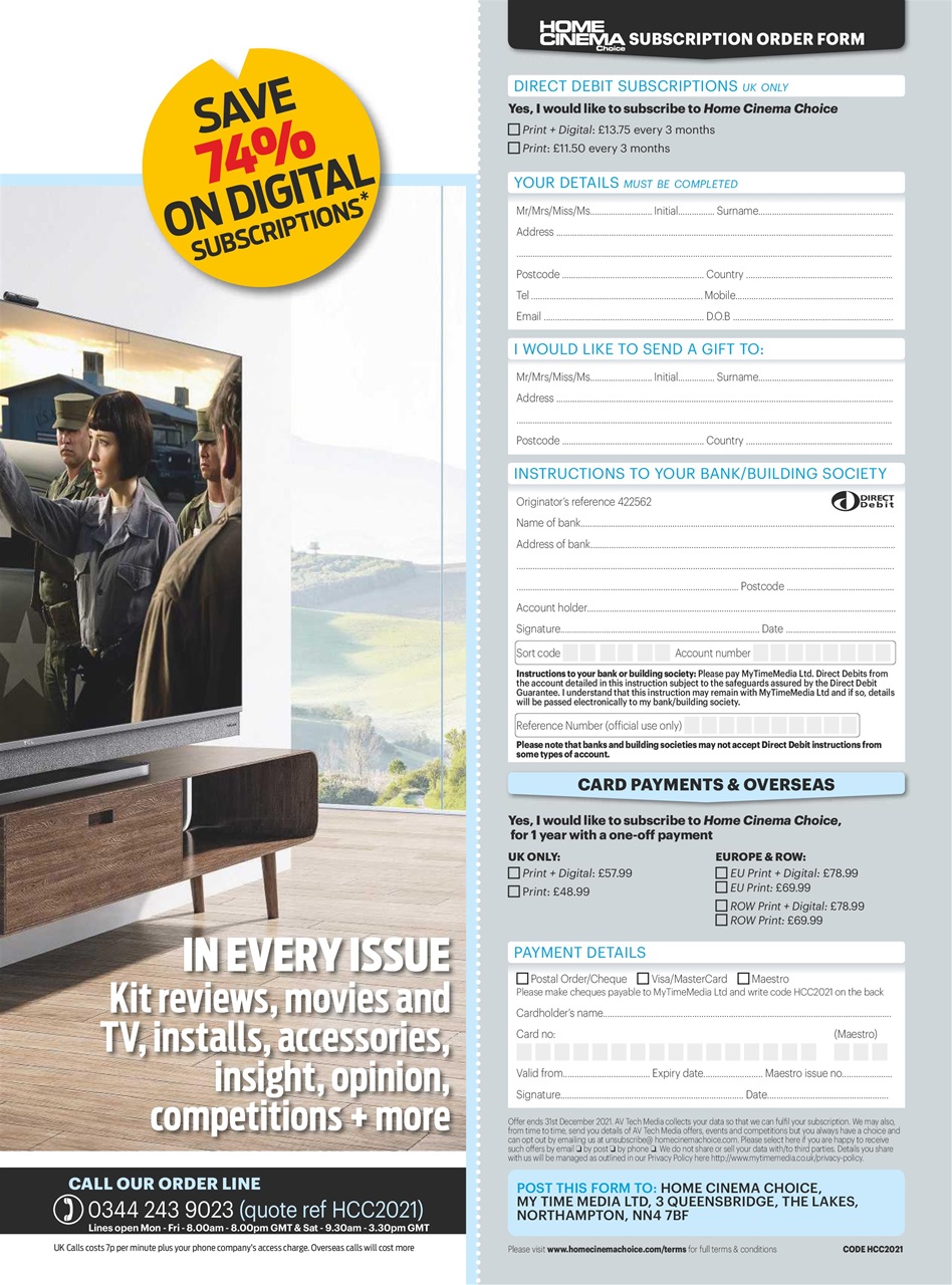 Home Cinema Choice Preview Pages