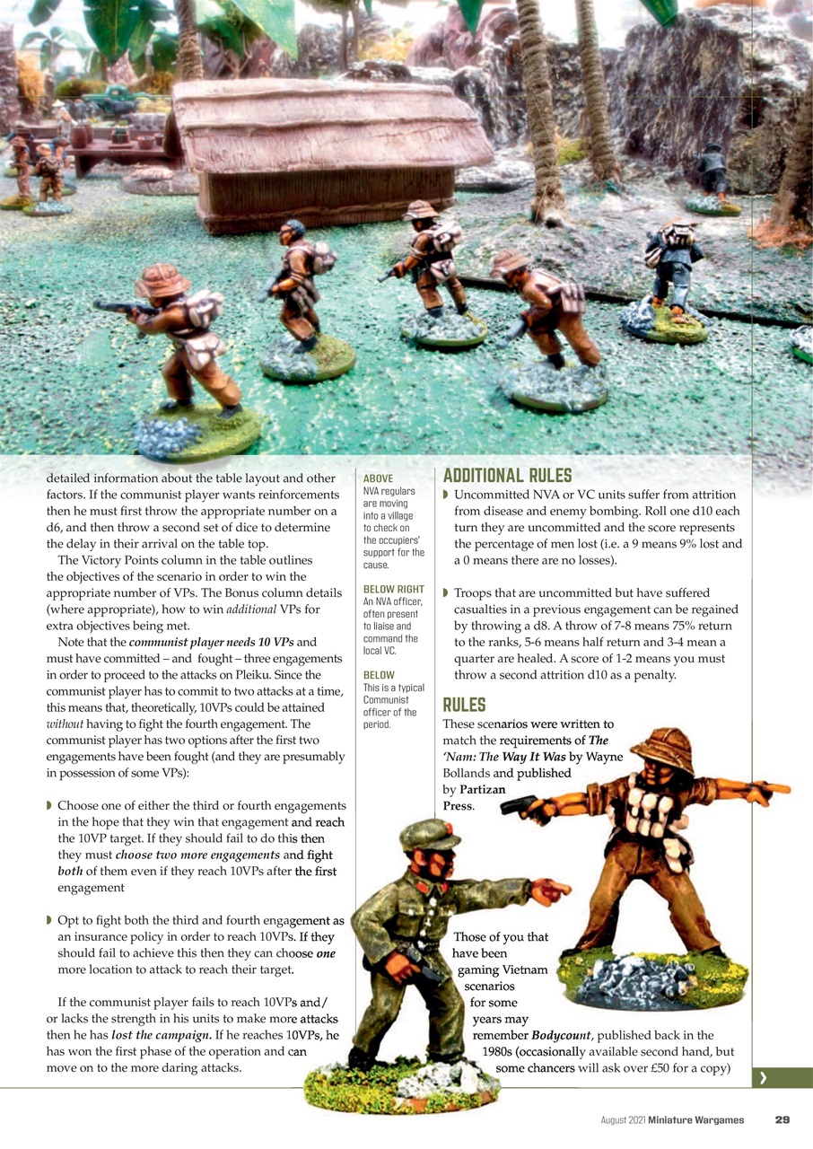 Miniature Wargames Preview Pages