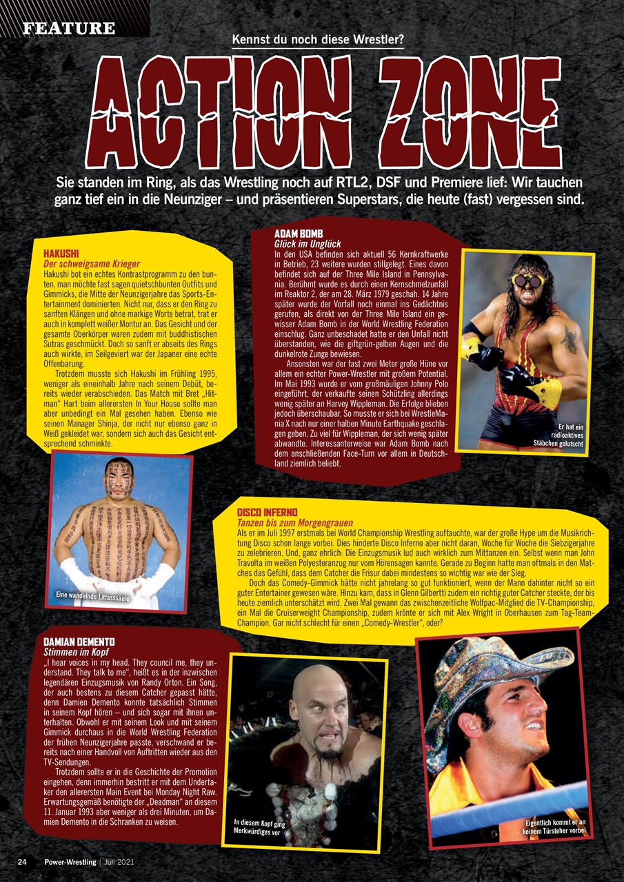 Power-Wrestling Preview Pages