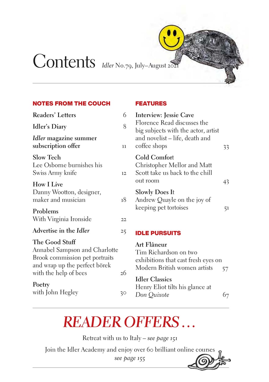 The Idler Magazine Preview Pages