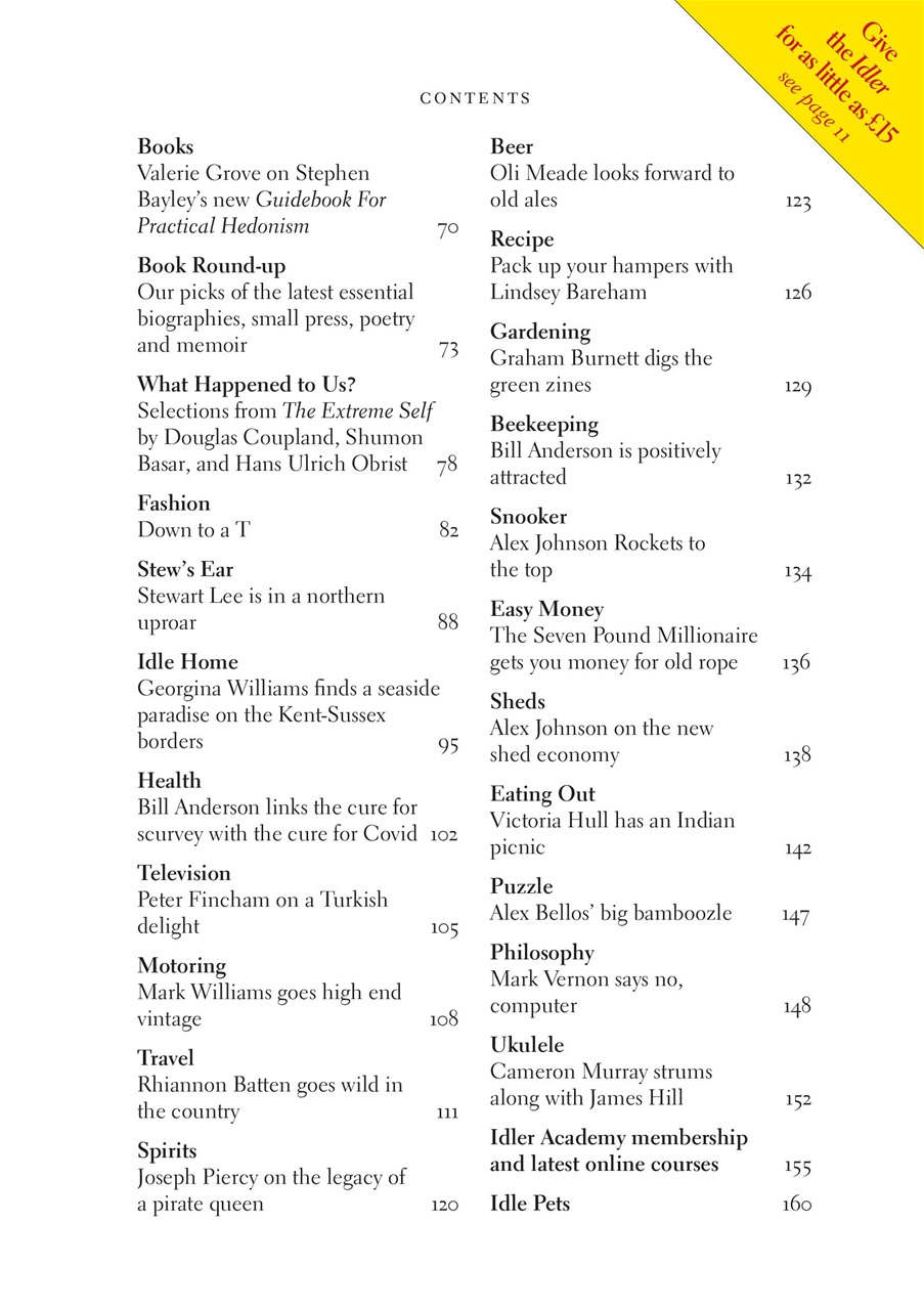 The Idler Magazine Preview Pages
